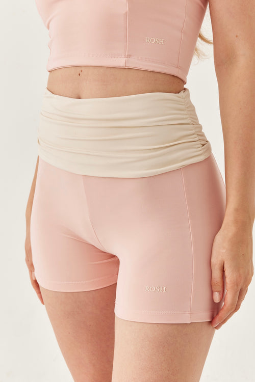 Sakura Blush Katlamalı Şort