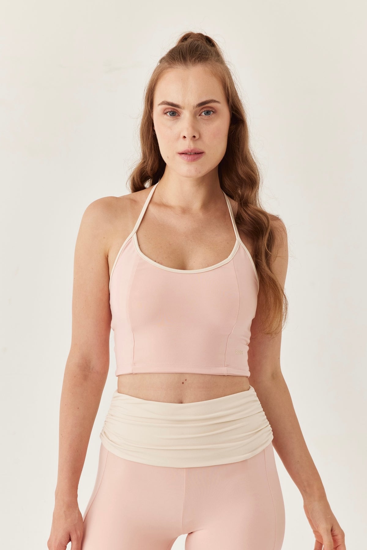 Sakura Blush Halter Yaka Top